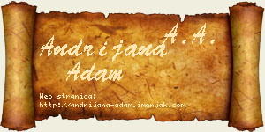 Andrijana Adam vizit kartica